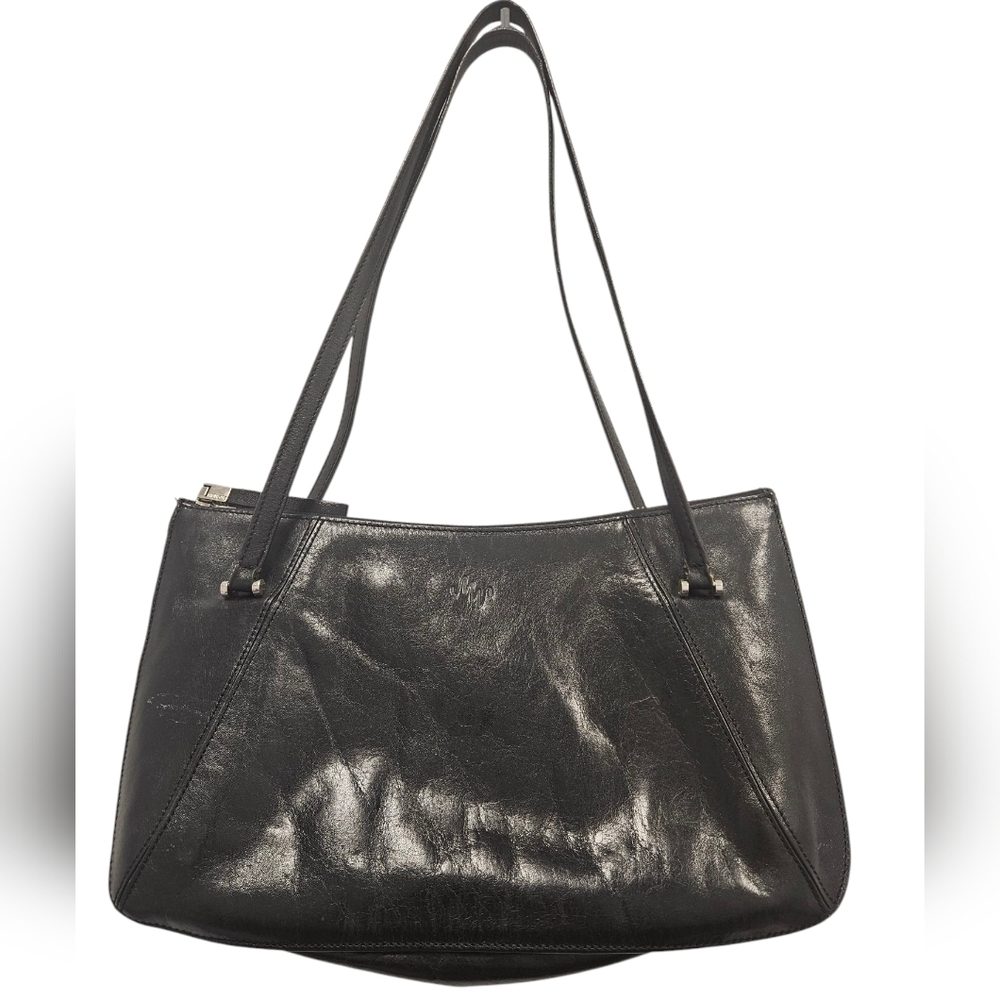 Vintage Monsac Original Black Leather Purse